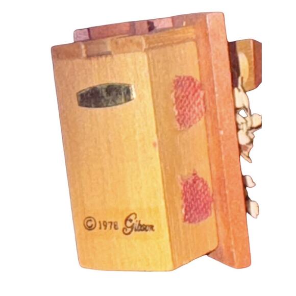 Gibson Holiday Church Ornament Christmas Trees Bell 1978 VTG Nostalgic Taiwan - Picture 6 of 7